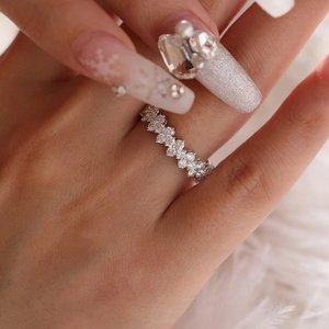 Classic Gold 925 Sterling Silver <b>Adjustable</b> Lab Grown Diamond <b>Ring</b> Elegant Statement Jewelry for Special Occasions - Product Image 3