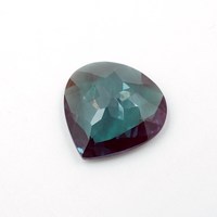 Pierre précieuse Alexandrite taillée en forme de cœur à facettes 5,30 ct 13x13x4,5 MM pour la fabrication de bijoux HAYAAT GEMS