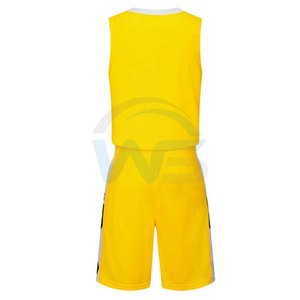 Uniforme de basket-ball sur mesure respirant, service OEM, pour hommes, 100% polyester, vêtements d'équipe avec couleurs et tailles personnalisées - Product Image 3