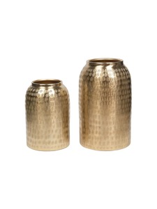 Vase de table élégant et moderne avec poignée, finition dorée, pichet décoratif, hauteur 34 cm - Product Image 2