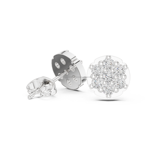 Rayan Jewel 14K ทองต่างหูเพชรโมอิสใส่ได้ทั้งชายและหญิงเครื่องประดับแฟชั่นฮิปฮอปสีเงิน - Product Image 5