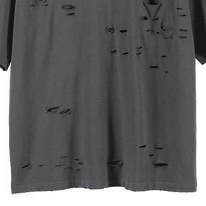 T-shirt court vintage personnalisé pour homme, 100 % coton, délavé à l'acide, style streetwear, avec motif graphique - Product Image 3