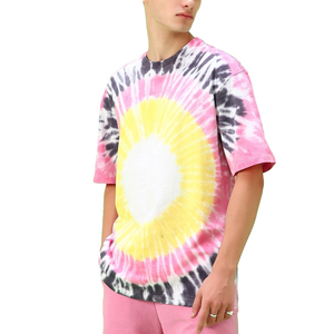 Nuevas Camisetas Tie Dye de Moda al por Mayor 2026 para Hombre, Tejido Transpirable, Estilo Moderno, 100% Algodón, Corte Regular, Mejor Precio, Tejido de Punto - Product Image 3
