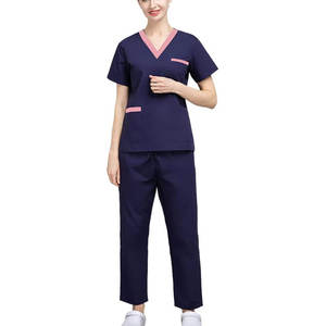 Tenue médicale : Blouse et pantalon confortables en tissu respirant et léger pour le personnel de clinique – Idéale pour le travail quotidien - Product Image 1