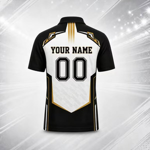 Polo de Golf Personalizado 2026, Jersey con Textura de Degradado Vertical y Transferencia Térmica, Estilo Único y la Mejor Calidad - Product Image 2