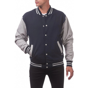 Custom Designed Men's Varsity <b>Jacket</b> <b>Winter</b> Autumn Formal Style with PU <b>Leather</b> Sleeves Embroidery Patch Logo Ready to Ship - Product Image 2
