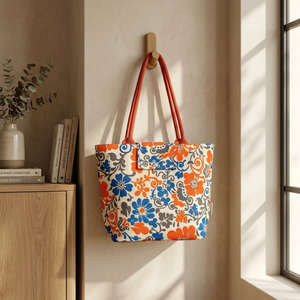 Bolsa de Compras Reutilizable Tejida de Yute Ecológica |   Bolsa de Transporte con Diseño Impreso Biodegradable al Mejor Precio |   Calidad Premium para Uso Diario - Product Image 5