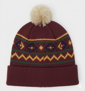 Bonnet en Laine Jacquard Confortable et Polyvalent pour Hommes – Chaud, Élégant et Tendance pour l'Hiver 2026 - Product Image 1