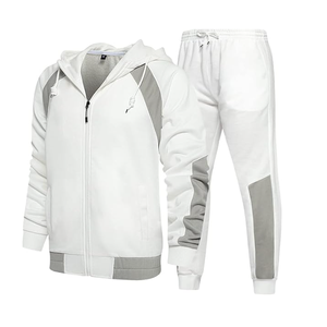 Modern Polyester Cotton Fleece Tracksuit Set With Breathable Fabric For Active Lifestyle And Sports Performance - Product Image 3