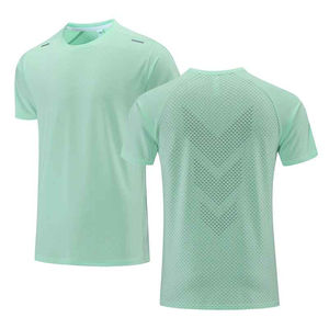 Camiseta Deportiva para Hombre, Corte Ajustado, Transpirable, con Tejido de Punto, Secado Rápido y Ligera para Ejercicio - Product Image 1