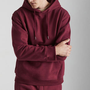 Premium Quality Autumn Causal Solid Color Custom Your Own <b>Brad</b> Logo Heavyweight Breathable Drawstring Closure Plus Size Pullover - Product Image 4