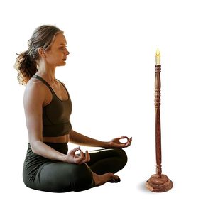Soporte de Madera para Velas <span class=keywords><strong>Trataka</strong></span> para Meditación de Apertura del Tercer Ojo con Altura Ajustable - Product Image 2