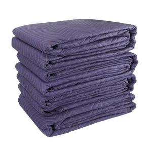 Manta de Mudanza Acolchada Morada con Patrón de Rayas, Rectangular, Plegada, Lista para Enviar - Product Image 1