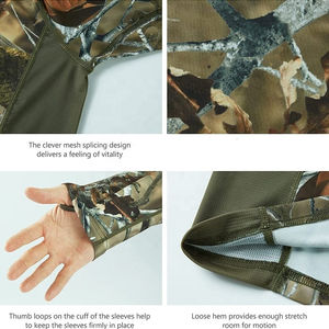 Camisa de Caza para Hombre, Manga Larga, Impermeable, de Malla, Color Sólido, Invierno, 2026, Servicio OEM, Venta al Por Mayor, Alta Calidad, Ligera - Product Image 5