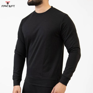 Sudadera de cuello redondo de algodón 100% tejida, lavada a la piedra, para invierno, con estampado por transferencia térmica, para hombre. - Product Image 4