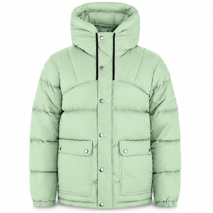 Blouson d'hiver matelassé de qualité supérieure, imperméable, en nylon, avec rembourrage thermique, capuche fixe et fermeture à boutons-pression, pour l'extérieur - Product Image 1