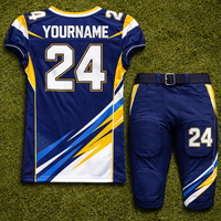 Uniformes Personalizados de Fútbol Americano para Equipos y Ligas, de Secado Rápido, Transpirables, en Tela de Poliéster, con Nombre y Número del Jugador Sublimados