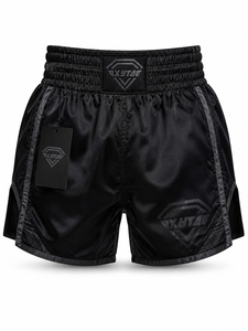 OXYTAG Men's Boxing Shorts Black Quick Dry Polyester Martial Arts Wear Regular Fit Front Logo Print Cheap Price OEM - Product Image 1