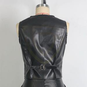 Colección de Invierno, Chaleco de Cuero Extra Grande para Mujer, para Uso Casual, con Diseños Personalizados - Product Image 4