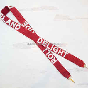 Lady Luxury Beaded Gameday <b>Purse</b> Strap Sweet Style <b>Red</b> Bag Hanger - Product Image 1