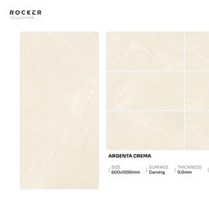 แผ่นกระเบื้องพอร์ซเลนลายนูนหรูหรา ขนาด 600x1200 มม. 60x120 ซม. 24x48 นิ้ว พื้นผิวตกแต่งขนาดใหญ่สำหรับที่อยู่อาศัยและพื้นที่เชิงพาณิชย์สมัยใหม่ - Product Image 1