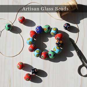 EXCEL EXPORTS Cuentas de Vidrio Multicolor para Bisutería, 12×18mm |   Cuentas Decorativas para Pulseras, Pendientes, Suministros para Manualidades |   Cadena de 8 Pulgadas - Product Image 2