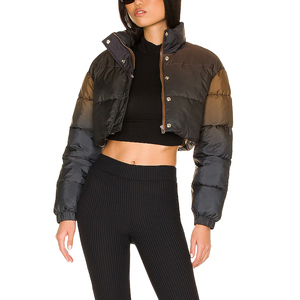 Latest Fashion Style Women <b>Cropped</b> <b>Puffer</b> <b>Jacket</b> Hot Selling Custom Breathable Women <b>Jacket</b> Winter Wear Wholesale High Quality - Product Image 4