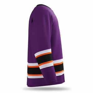 Wholesale Custom Long Sleeve Hockey Hoodies Fleece Polyester Sublimation Printed Hockey Uniform - Product Image 3