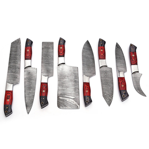 Custom Damascus Steel Chef Knife Set Artisan Made Kitchen Cooking <b>Tools</b> For Daily Food Preparation Damascus Steel Chef Knife Set - Product Image 2