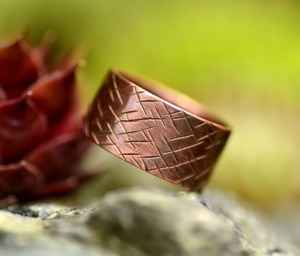 Bague en cuivre de style unique, bague en cuivre pur pour mariage et taille personnalisée, meilleur prix - Product Image 5