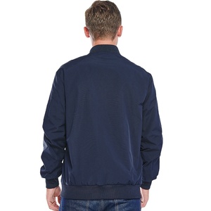 แจ็กเก็ตบอมเบอร์แบบไม่มีปกกันลมสำหรับผู้ชายฤดูใบไม้ผลิทรงหลวมสไตล์ลำลองเปลือกผ้าฝ้ายไนลอน - Product Image 4