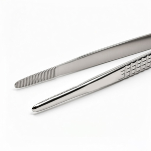 Pinzas de tejido de acero inoxidable de alta calidad, pinzas de hueso lisas de máxima calidad, instrumentos quirúrgicos, patrón de mango personalizado OEM - Product Image 4