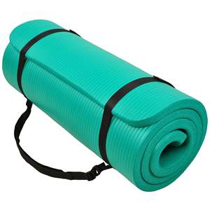 Esterilla de yoga para ejercicio antidesgarro de alta densidad extra gruesa de 1 pulgada con correa de transporte Esterilla de fitness multiusos - Product Image 6