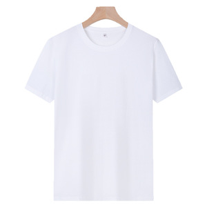 เสื้อยืดคอกลมแขนสั้นผ้าฝ้าย 100% สำหรับผู้หญิง สีพื้น เรียบง่าย ระบายอากาศได้ดี เนื้อผ้าเจอร์ซีย์ถัก สวมใส่สบายในฤดูใบไม้ผลิและฤดูร้อน ทรงปกติ - Product Image 2