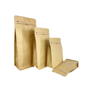 Empaques de café de plástico blando con fondo plano, impresos a medida, de 125g, 250g, 500g, 1kg, bolsas de café vacías con válvulas y cierres herméticos. - Product Image 3