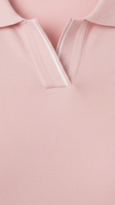 Womens Casual Polo T Shirt Slim Fit Short Sleeve Solid Knit Top With <b>Pants</b> Outfit Collar Neck Daily Fashion Style Look - Product Image 5