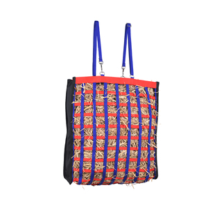 Patriotic Red Blue Nylon Hay <b>Net</b> <b>Bag</b> Slow Feed Horse Hay <b>Bag</b> Durable Hanging Feeding <b>Net</b> Heavy Duty Adjustable Straps StrongPro - Product Image 2