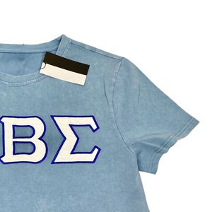 T-shirt en jean délavé vintage Phi Beta Sigma pour homme – Coupe confortable, tissu premium, vêtement de fraternité grecque, tenue décontractée - Product Image 3