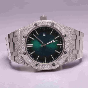 Colección de Relojes Unisex de Lujo de Primera Calidad, Estándar 925, 41 mm, Claridad VVS, Relojes de Cuarzo con Diamantes Moissanite - Product Image 1