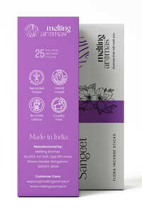 Varillas de Incienso Aromático Premium SANGEET - Incienso Indio Ecológico de Madera de Bambú Orgánico - Product Image 3