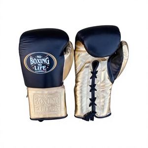 Guantes de Boxeo Profesionales de Cuero con Cierre de Cordones, Ligeros, Transpirables, con Absorción de Impactos y Logotipo Personalizado - Product Image 3