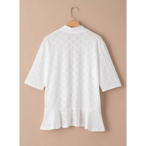 Kimono Cardigan Ouvert pour Femme, Léger et Respirant en Coton à Motifs Brodés, Idéal pour la Plage en Été, Couleurs Personnalisables Disponibles - Product Image 4