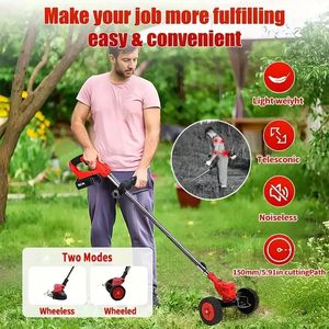 Portatile Cordless elettrico tosaerba ad alta capacità Wacker erbaccia 3 tipi di lame accessori multipli per la manutenzione del giardino - Product Image 2