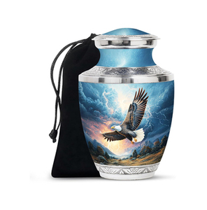 Urnas de Cremación Modernas Hechas a Mano para Adultos, Urnas Conmemorativas Decorativas de Estilo Americano para Cenizas de Hombres y Mujeres - Product Image 5