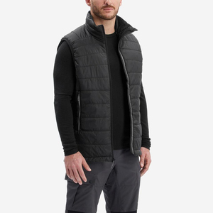 Custom Logo Men's Winter Thickened Puffer Vest Zipper Pocket Sleeveless Warm <b>Padded</b> Jacket Outdoor Casual Gilet - Product Image 1