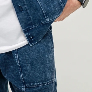 Hot Sale Custom Cotton Denim Manufacturer Men's Straight Leg regular Jeans Fashion Washed Men's Loose Wide Legs Trousers for Men - Product Image 4