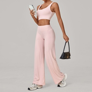 Sports Clothing Active Wear Yoga <b>Set</b> <b>2</b> <b>Pieces</b> Gym Fitness Yoga <b>Sets</b> for <b>Women</b> - Product Image 3