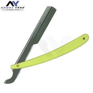 Custom Logo Stainless Steel Straight <b>Razor</b> Disposable Safety Barber Style Shaving <b>Razor</b> with Custom Color for Face Use - Product Image 4