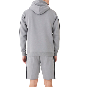 Ensemble sweat à capuche zippé et short de jogging décontracté pour homme, 100 % coton French Terry 220g, imprimé sérigraphié, séchage rapide, longueur genou - Product Image 6