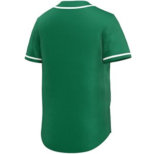Green Baseball Jersey Modern Baseball Jersey Top with Simple Design for Everyday Styling Breathable <b>Polyester</b> Unisex - Product Image 3
